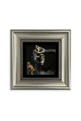 Kadın Çerçeveli Taş Tablo 20 cm
