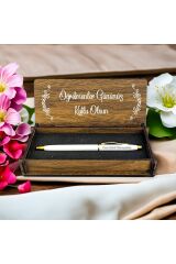 Öğretmenler Günü Kişiye Özel Kalem ve Ahşap Kutu