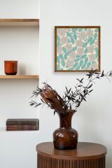 Çiçek Ahşap Çerçeveli Tablo 23 x 23