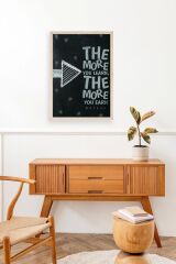 Motto Ahşap Çerçeveli Tablo 30 x 42