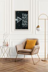 Motto Ahşap Çerçeveli Tablo 50 x 70