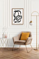 Modern Ahşap Çerçeveli Tablo 50 x 70