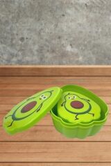 BUFFER® 2'li İç İçe Geçebilen Avokado Model Saklama ve Beslenme Kabı Seti (550 ml + 250 ml)