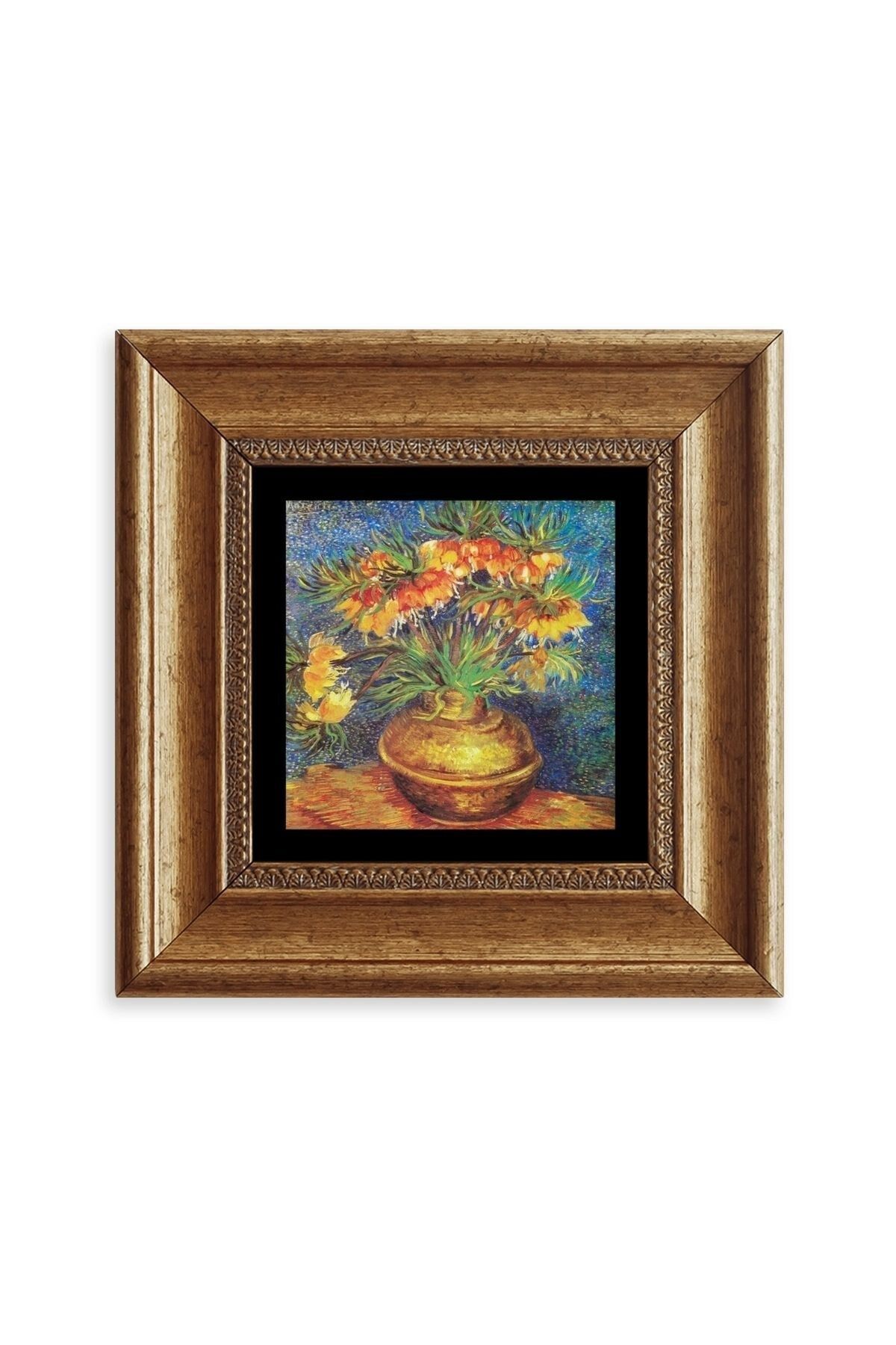 Van Gogh Çerçeveli Taş Tablo 20 cm