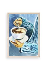 Kahve Ahşap Çerçeveli Tablo 50 x 70