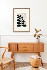 Yaprak Ahşap Çerçeveli Tablo 30 x 42