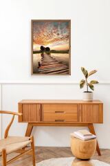 Manzara Doğa Ahşap Çerçeveli Tablo 23 x 30