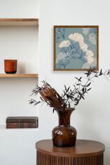 Çiçek Ahşap Çerçeveli Tablo 42 x 42