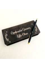 Öğretmenler Gününe Özel Tasarımlı Ahşap Kalem Kutusu