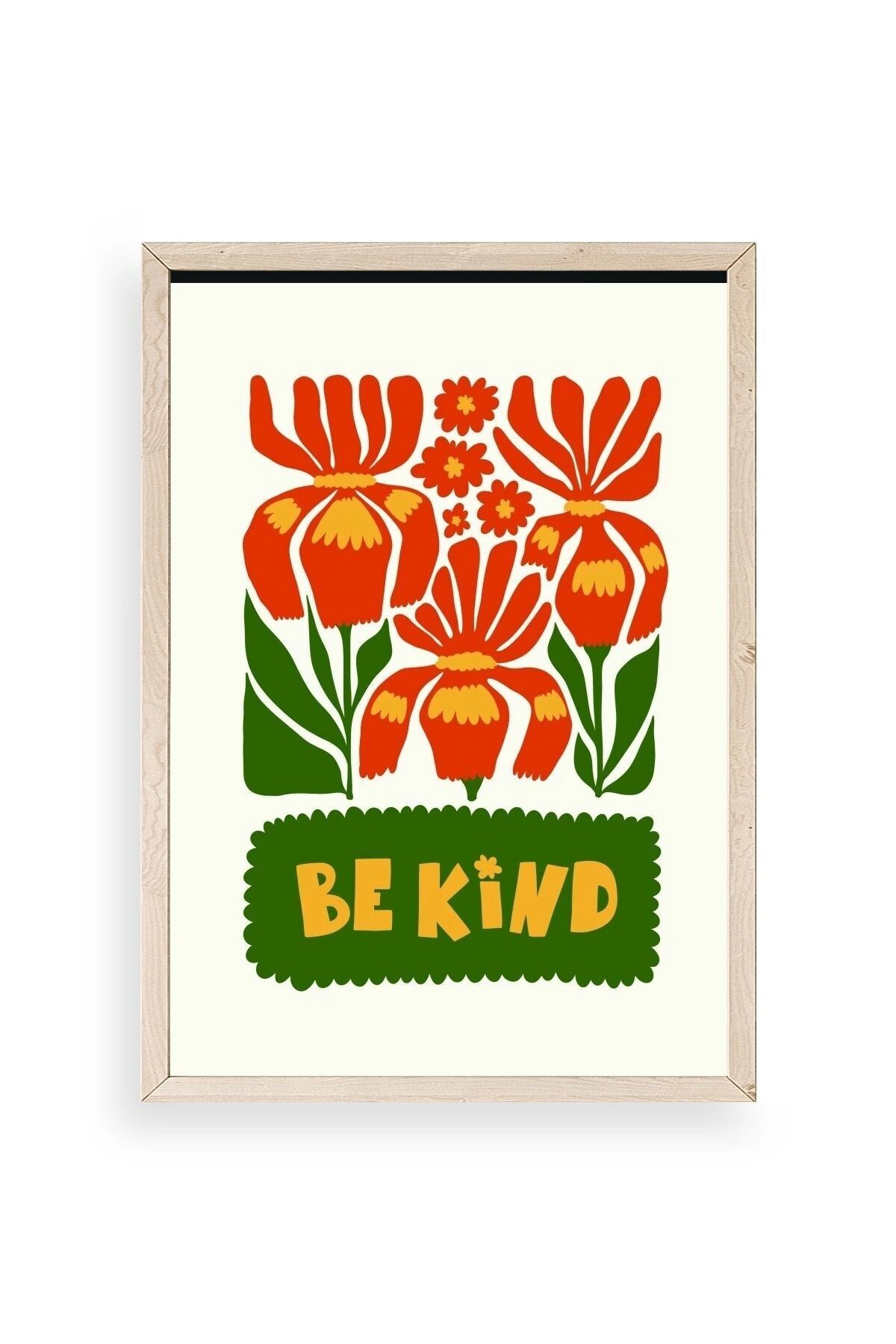 Motto Ahşap Çerçeveli Tablo 30 x 42