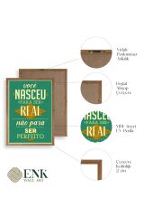 Motto Ahşap Çerçeveli Tablo 50 x 70