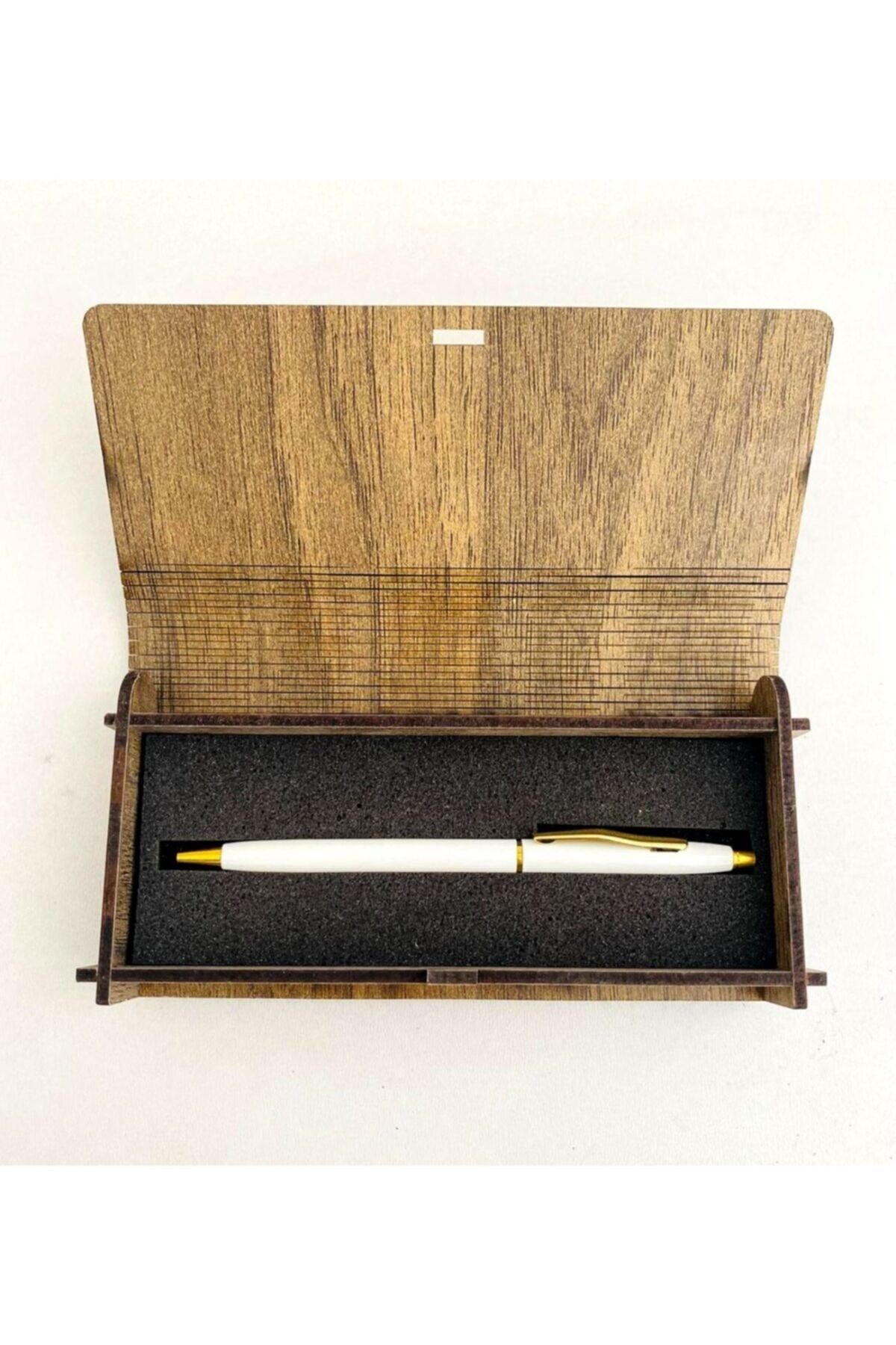 Öğretmenler Günü Tasarımlı Ahşap Kalem Kutusu