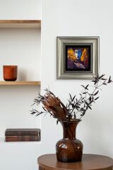 İki Ruh Hali Kadın Çerçeveli Taş Tablo 20 cm