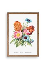 Bahar Çiçekleri Ahşap Çerçeveli Tablo 30 x 42