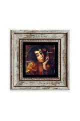 Kadın Çerçeveli Taş Tablo 20 cm