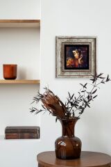 Kadın Çerçeveli Taş Tablo 20 cm