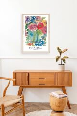 Çiçek Ahşap Çerçeveli Tablo 30 x 42