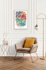 Çiçek Ahşap Çerçeveli Tablo 17 x 23