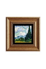 Van Gogh Çerçeveli Taş Tablo 20 cm