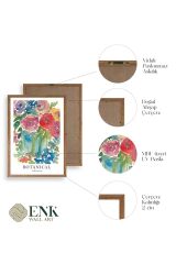 Çiçek Ahşap Çerçeveli Tablo 17 x 23