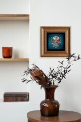 Osmanlı Tuğrası Çerçeveli Taş Tablo 20 cm