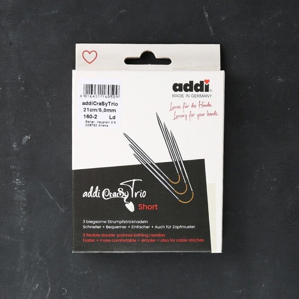 Addi CrasyTrio 3 lü 5 Mm 21 Cm Misinalı Çorap Şişi