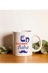 Babalar Günü Için Karizmatik Baba Baskılı Kupa