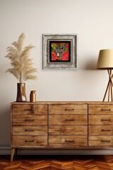 Kaplan Çerçeveli Taş Tablo 20 cm