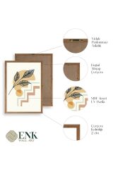 Manzara Üçlü Ahşap Çerçeveli Tablo 50 x 70