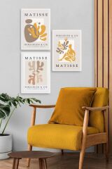 Matisse Üçlü Ahşap Çerçeveli Tablo 40 x 60