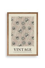 Vintage Ahşap Çerçeveli Tablo 50 x 70