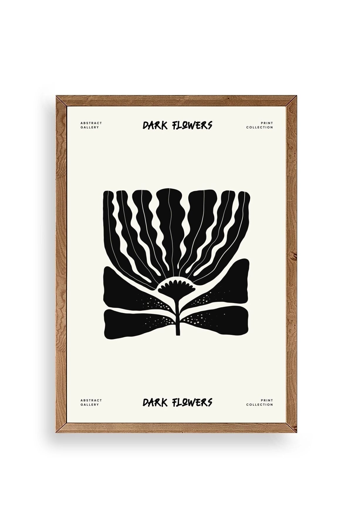 Çiçek Ahşap Çerçeveli Tablo 17 x 23