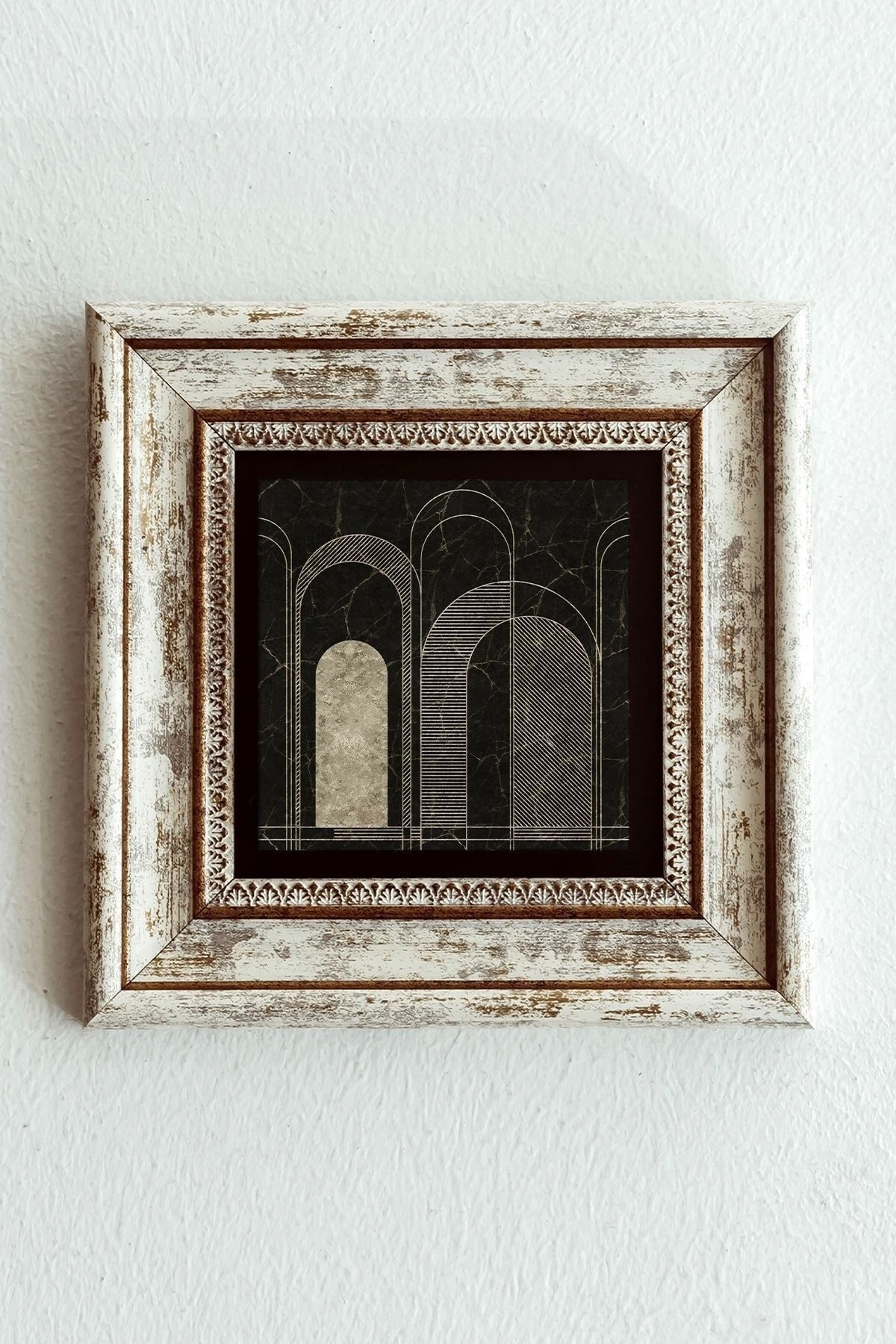 Çerçeveli Taş Tablo , Çerçeveli Taş Duvar Dekoru-enkcrcvtbl-00184 20 cm