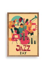Jazz Ahşap Çerçeveli Tablo 50 x 70