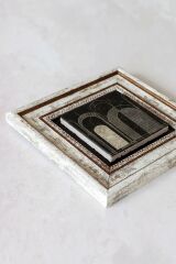 Çerçeveli Taş Tablo , Çerçeveli Taş Duvar Dekoru-enkcrcvtbl-00184 20 cm