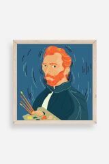 Van Gogh Ahşap Çerçeveli Tablo 50 x 50