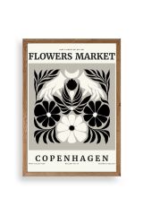 Çiçek Ahşap Çerçeveli Tablo 50 x 70