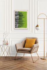 Modern Ahşap Çerçeveli Tablo 50 x 70