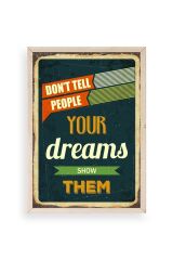 Motto Ahşap Çerçeveli Tablo 50 x 70