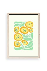 Çiçek Ahşap Çerçeveli Tablo 50 x 70