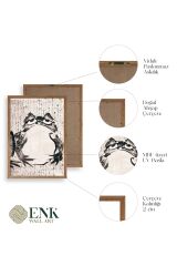 Kurbağa Ahşap Çerçeveli Tablo 23 x 30