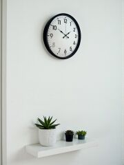 Zentime 36 Cm Siyah Dekoratif Duvar Saati