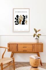 Soyut Ahşap Çerçeveli Tablo 23 x 30