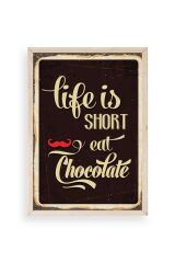 Motto Ahşap Çerçeveli Tablo 30 x 42