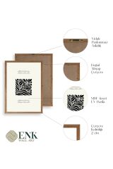 Çiçek Ahşap Çerçeveli Tablo 30 x 42