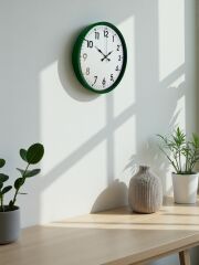 Zentime 36 Cm Yeşil Dekoratif Duvar Saati