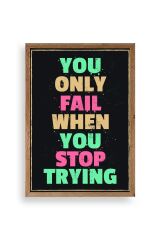 Motto Ahşap Çerçeveli Tablo 17 x 23