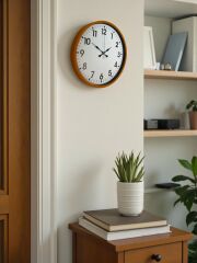 Zentime 36 Cm Turuncu Dekoratif Duvar Saati