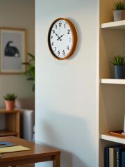 Zentime 36 Cm Turuncu Dekoratif Duvar Saati