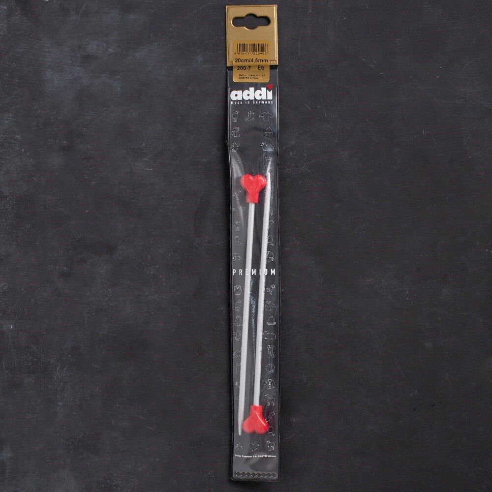 Addi Kalpli 4,5mm 20cm Klasik Alüminyum Örgü Şişi